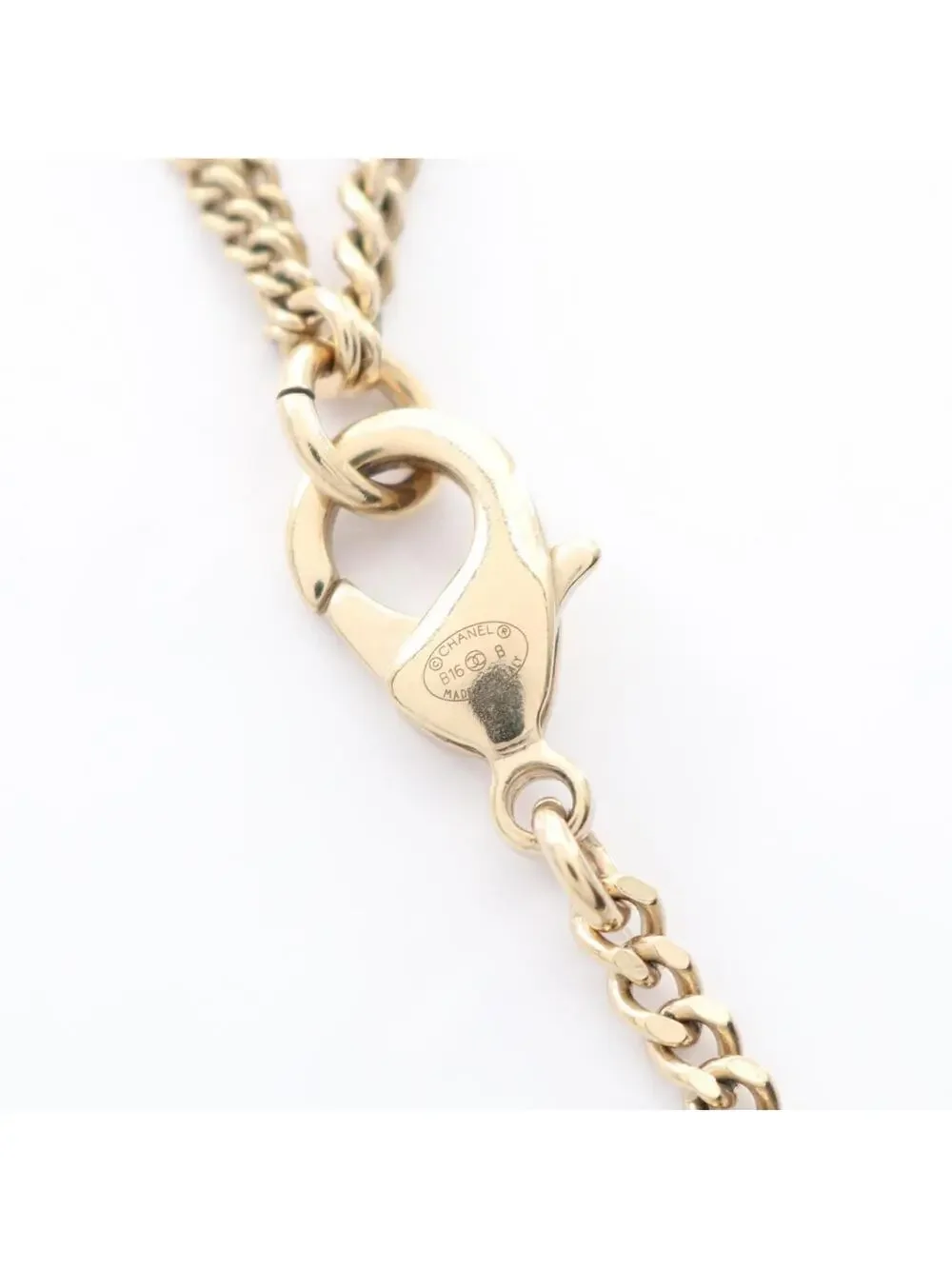 Chanel Cc Logo Pendant Necklace Metal #209979C17B
